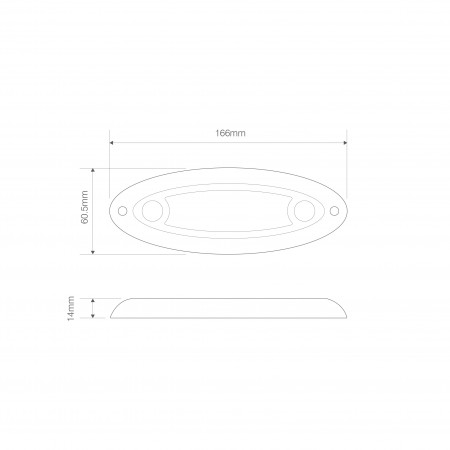 PIR-Sensor Oval Interior Lamp